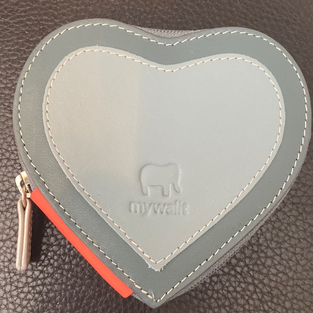 Mywalit Leather Heart Coin Purse